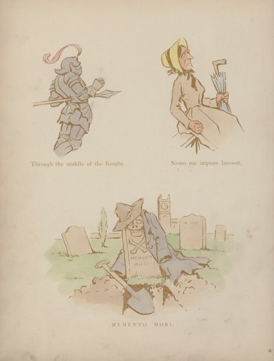 Side fra Humors of Cynicus (farget gravering) av Martin  Anderson