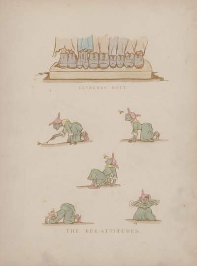 Side fra Humors of Cynicus (farget gravering) av Martin  Anderson