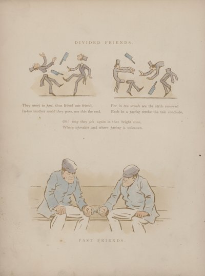 Side fra Humors of Cynicus (farget gravering) av Martin  Anderson