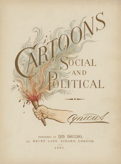 Tittelsideillustrasjon for Cartoons Social and Political av Cynicus av Martin Cynicus Anderson