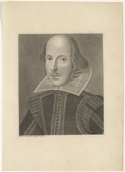 Portrett av William Shakespeare av Martin Droeshout (II)