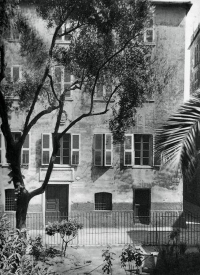 Huset der Napoleon ble født, Ajaccio, Korsika, 1937. av Martin Hurlimann