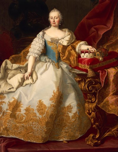 Østerrike, Wien, Portrett av Maria Theresa Habsburg, den hellige romerske keiserinne av Martin II Mytens or Meytens