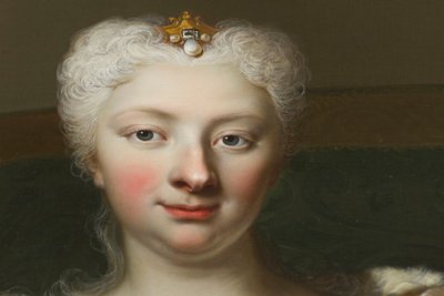 Portrett av Polyxena av Martin II Mytens or Meytens