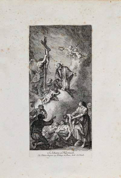 Apoteose av St. Johannes av Nepomuk av Martin Johann Schmidt