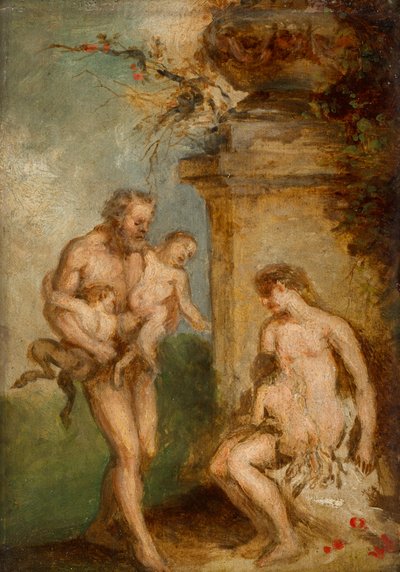 Utdanning av Satyrbarn av Martin Johann Schmidt