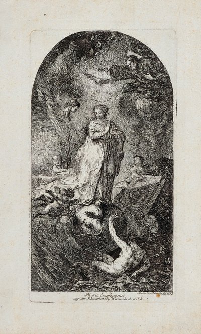 Mary unnfangelse av Martin Johann Schmidt