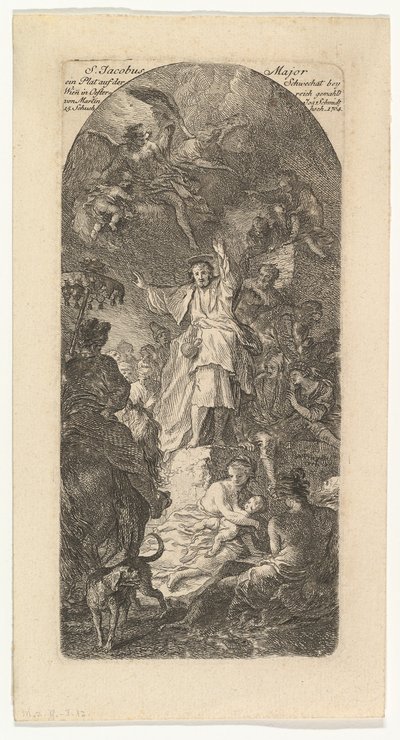 St. Jakob den større forkynnelse, ca. 1764. av Martin Johann Schmidt