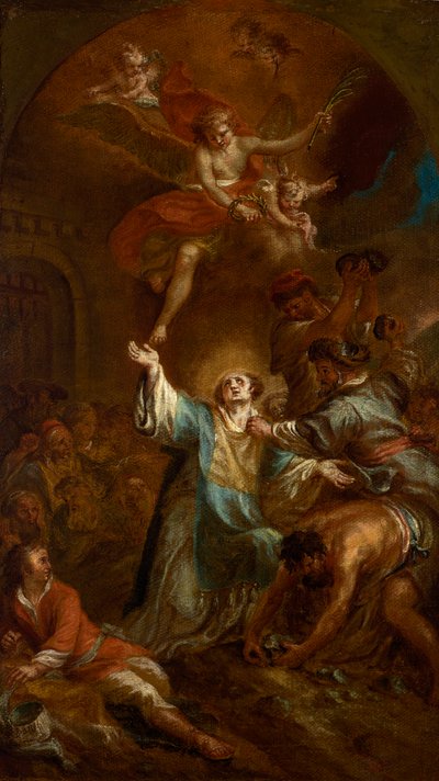 Steining av Saint Stephen av Martin Johann Schmidt