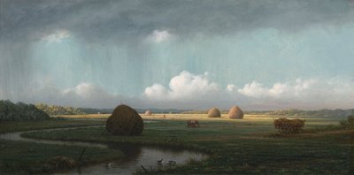 Sudden Shower, Newbury Marshes av Martin Johnson Heade