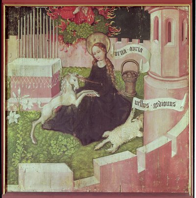 Dominikanernes altertavle: The Mystical Hunt, ca. 1470-80 (se også 67722) av Martin Schongauer