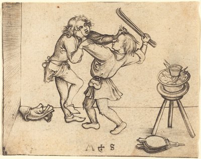 Lærlinger kjemper av Martin Schongauer