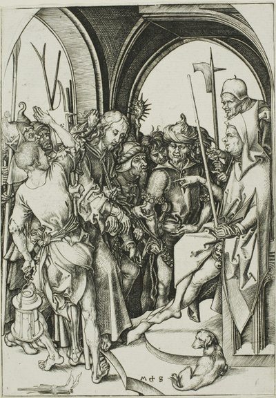 Kristus før Annas av Martin Schongauer