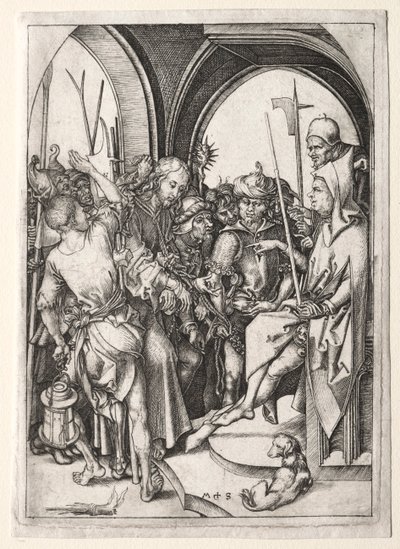 Kristus foran ypperstepresten. av Martin Schongauer
