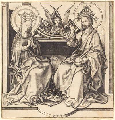 Kristus velsigner jomfruen av Martin Schongauer