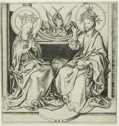 Kristus velsigner jomfruen av Martin Schongauer