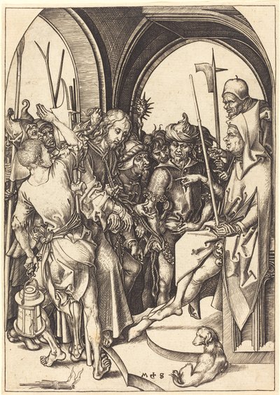 Kristus før Annas av Martin Schongauer