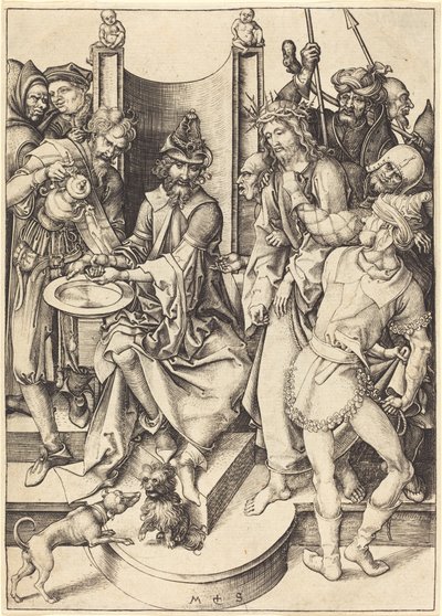 Kristus før Pilatus av Martin Schongauer