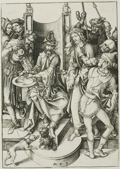 Kristus før Pilatus av Martin Schongauer