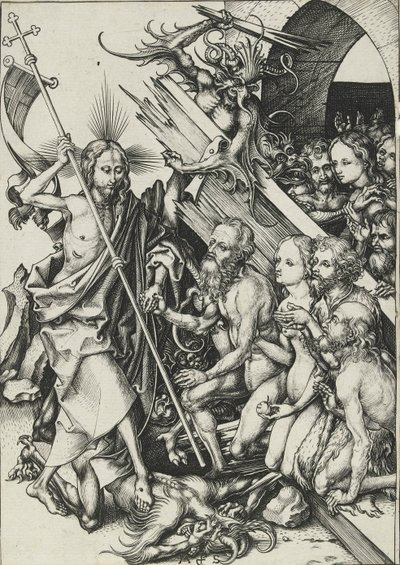 Kristus i Limbo, slutten av 1400-tallet av Martin Schongauer