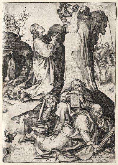 Kristus på Oljeberget. av Martin Schongauer