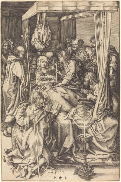 Jomfruens død av Martin Schongauer