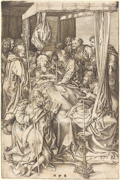Jomfruens død av Martin Schongauer