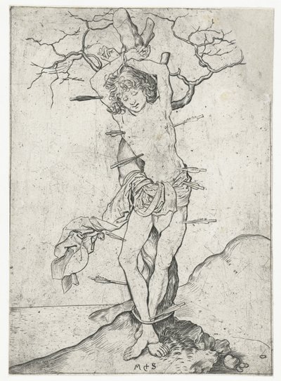 Sankt Sebastian av Martin Schongauer