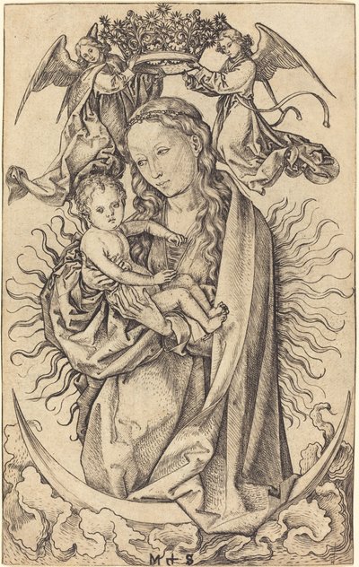 Madonna på halvmånen av Martin Schongauer