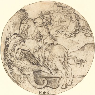 Saint George og dragen av Martin Schongauer