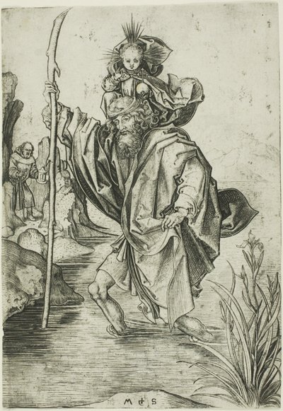 St. Christopher av Martin Schongauer