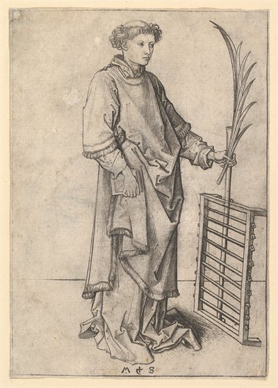 St. Lawrence, ca. 1435-1491. av Martin Schongauer