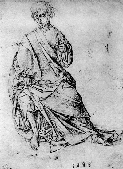 Studie av en mann, 1913. av Martin Schongauer
