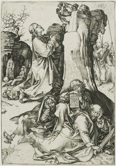 The Agony in the Garden, fra The Passion av Martin Schongauer