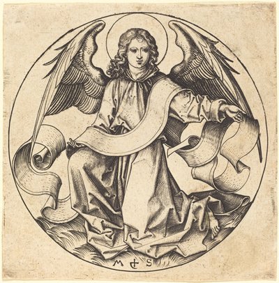 Engelen til Saint Matthew av Martin Schongauer
