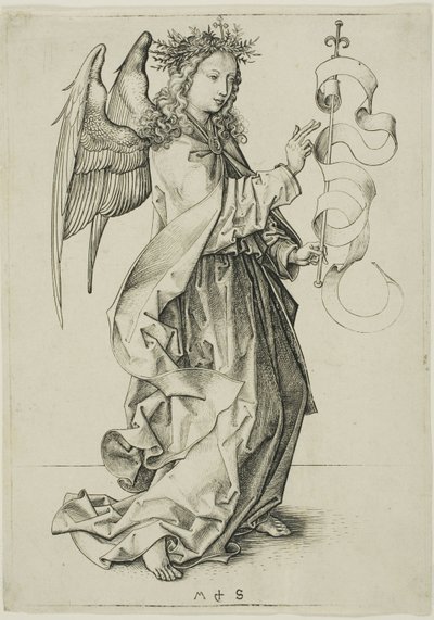 Bebudelsens engel av Martin Schongauer