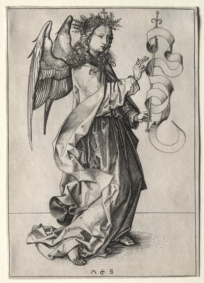 Bebudelsens engel av Martin Schongauer
