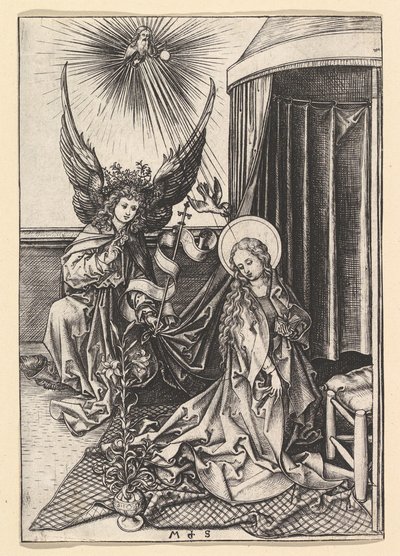 Bebudelsen, ca. 1435-1491. av Martin Schongauer