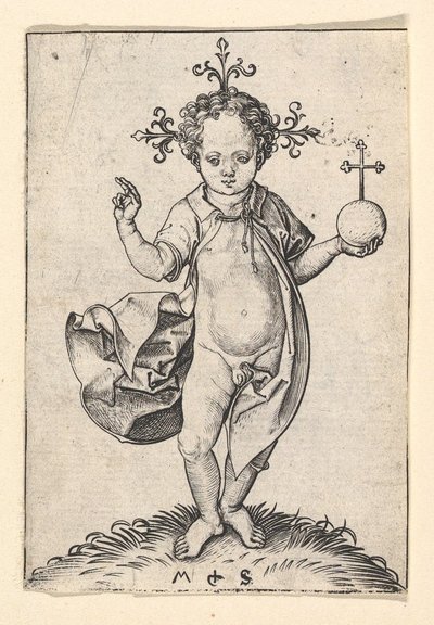 Kristusbarnet med en kule, 1469-1482. av Martin Schongauer