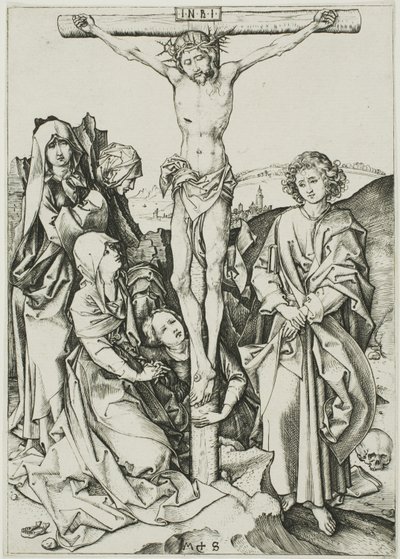 The Crucifixion, fra The Passion av Martin Schongauer