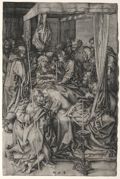Jomfruens død. av Martin Schongauer
