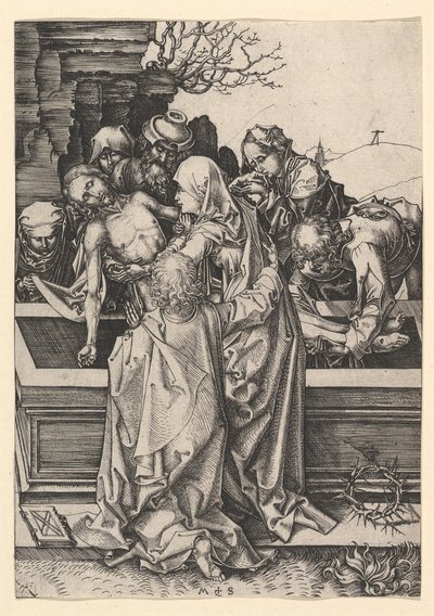Kristi gravlegging, ca. 1435-1491. av Martin Schongauer