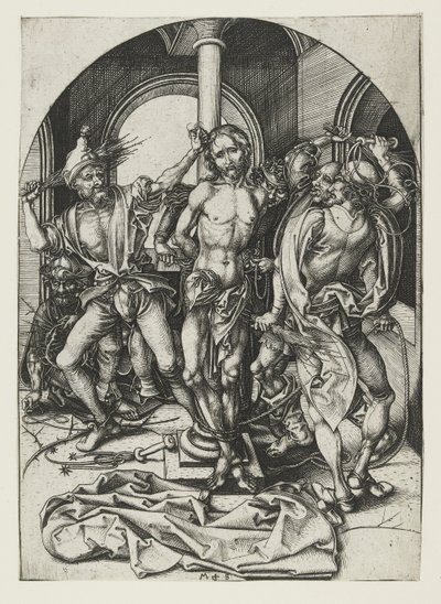 The Flagelation, slutten av 1400-tallet av Martin Schongauer