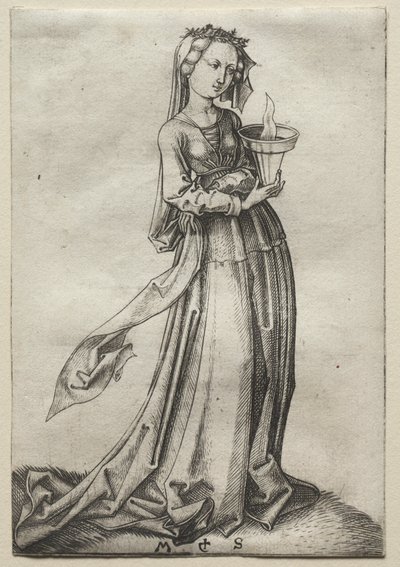 Den fjerde vise jomfru av Martin Schongauer