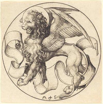 Løven av Markus av Martin Schongauer