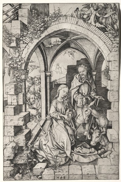 Fødselen. av Martin Schongauer