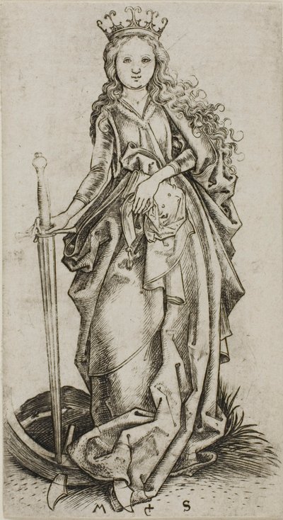 Den lille Saint Catherine av Martin Schongauer