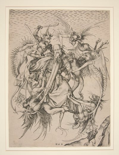 St. Anthonys trengsler av Martin Schongauer