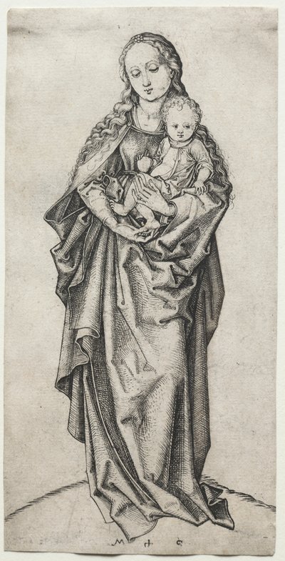 Jomfru og barn med et eple av Martin Schongauer