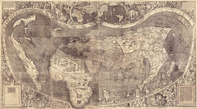 Verdenskart over Universal Cosmographia, 1507 av Martin Waldseemuller